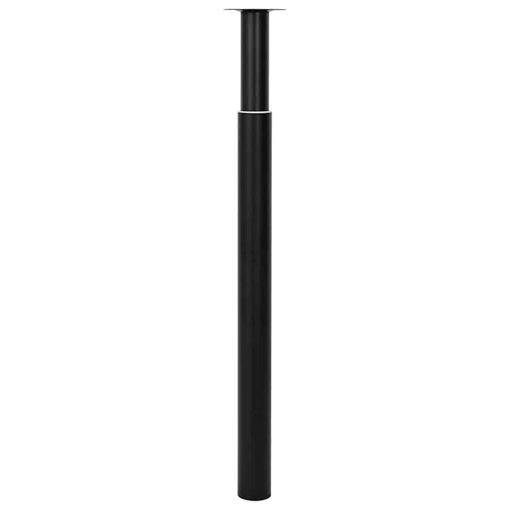 vidaXL Table Leg | Set of 2 | Black | Iron | Telescopic tech