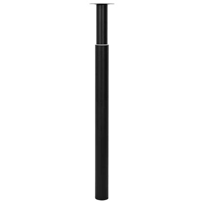 vidaXL Table Leg | Set of 2 | Black | Iron | Telescopic tech