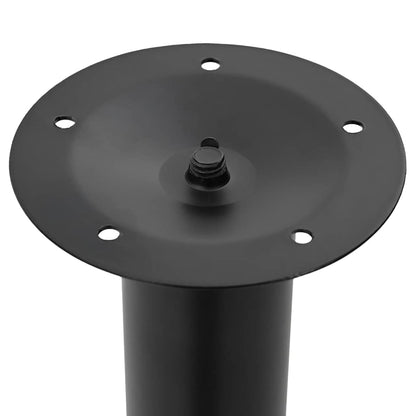 2 Telescopic Table Legs Black 710 mm-1100 mm