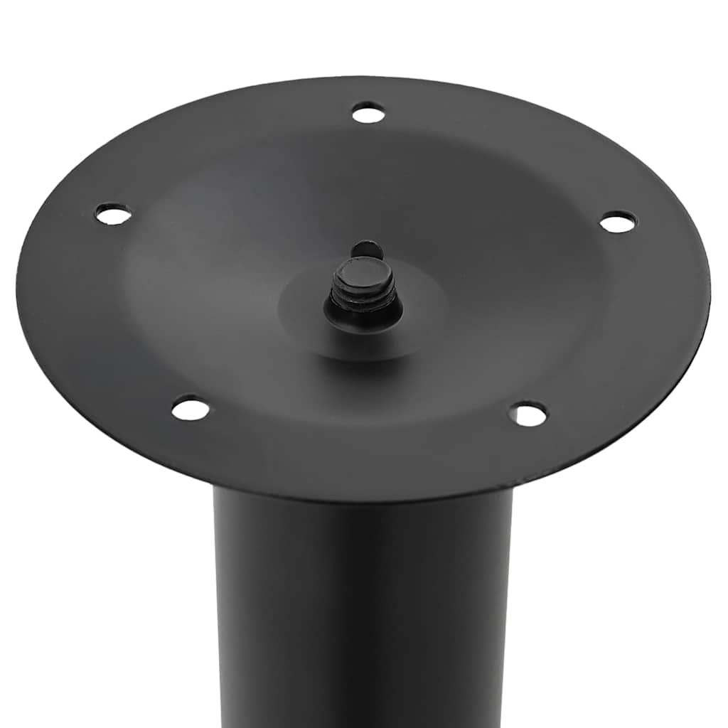 vidaXL Table Leg | Set of 2 | Black | Iron | Telescopic tech