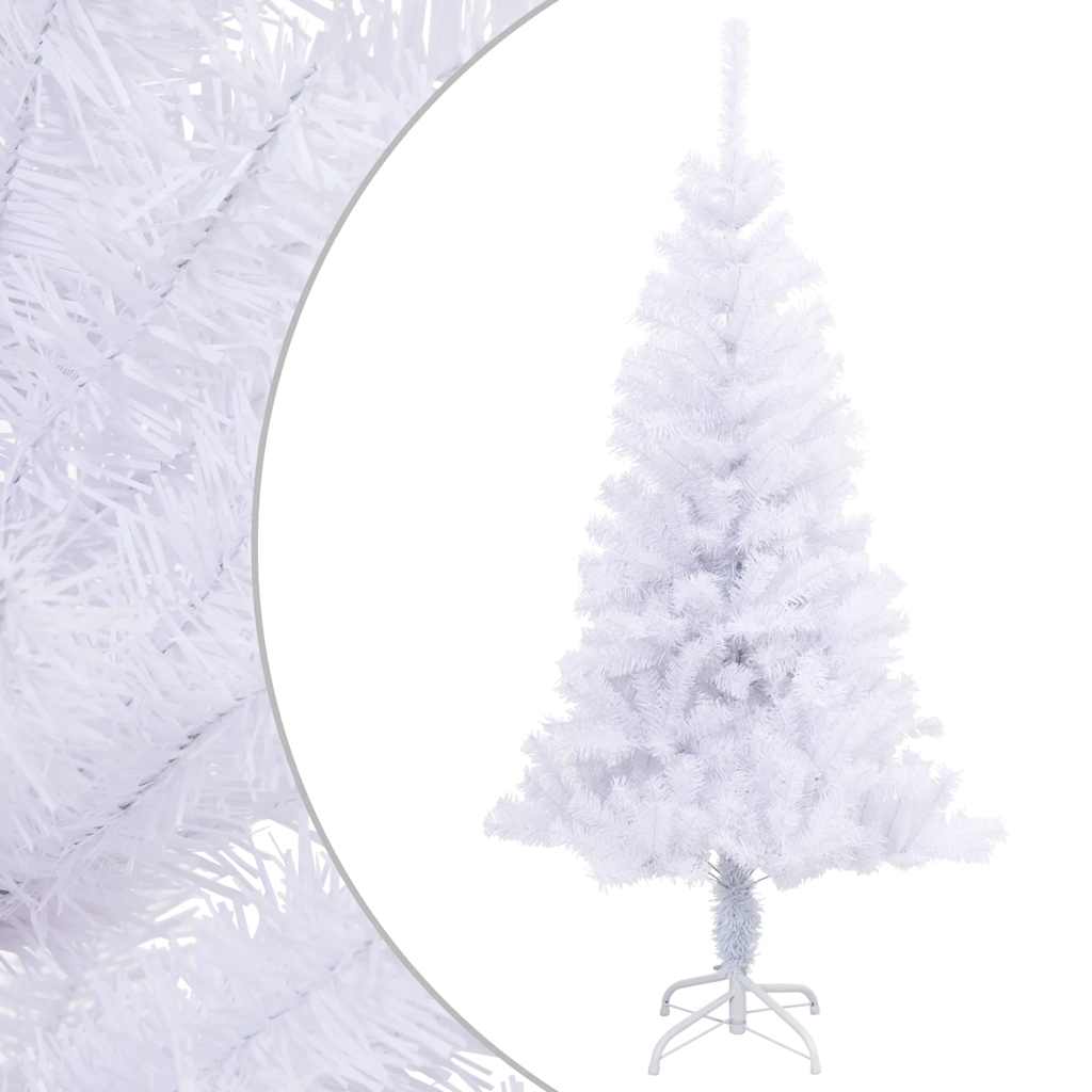 vidaXL Artificial Christmas Trees | White | PVC, Plastic | Medium | Foldable