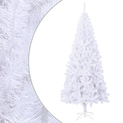 vidaXL Christmas Tree | White | PVC, Steel | Large | Foldable