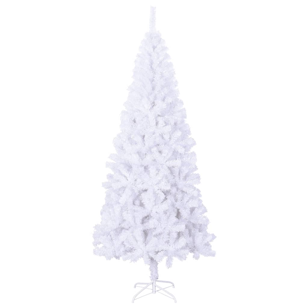 vidaXL Christmas Tree | White | PVC, Steel | Large | Foldable