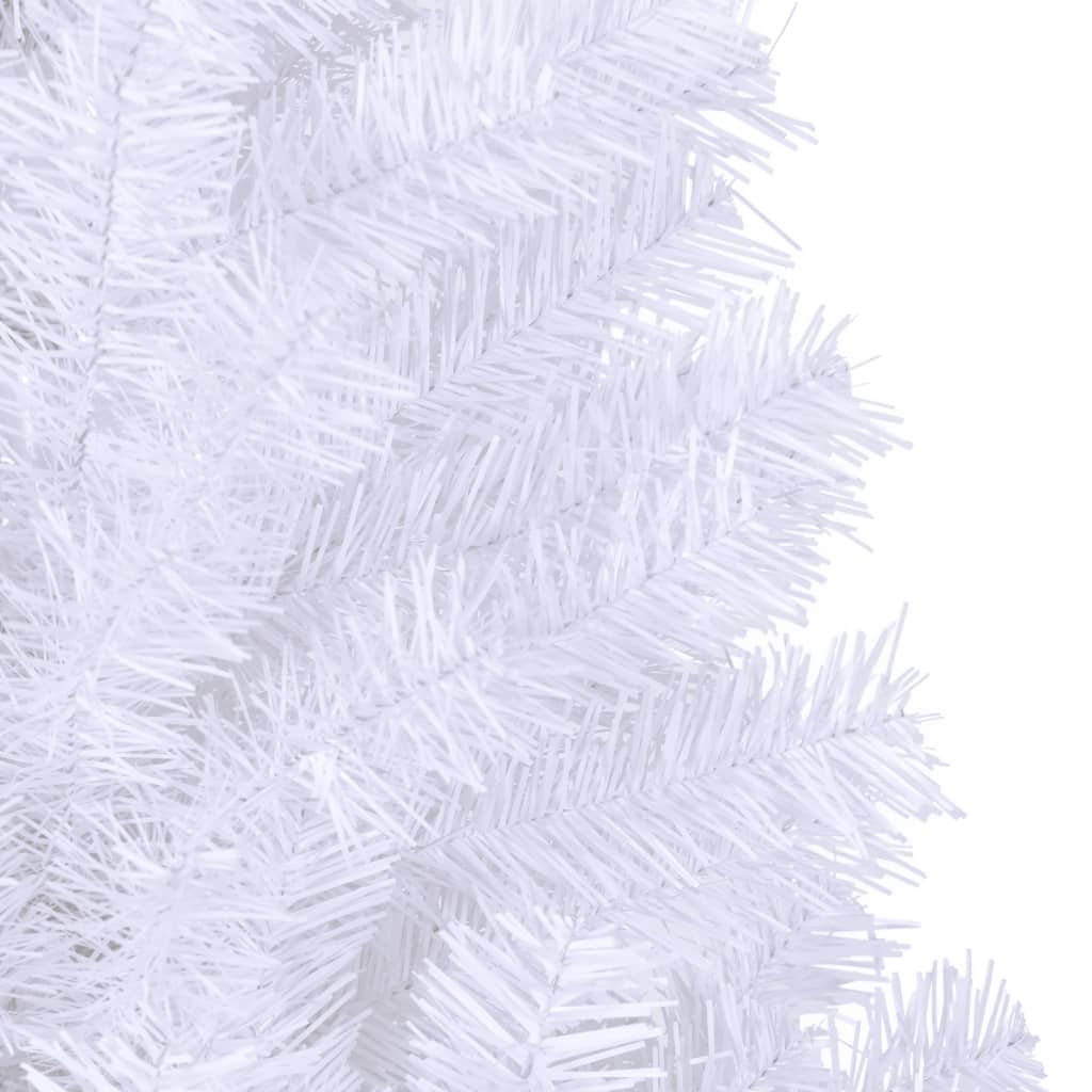 vidaXL Christmas Tree | White | PVC, Steel | Large | Foldable