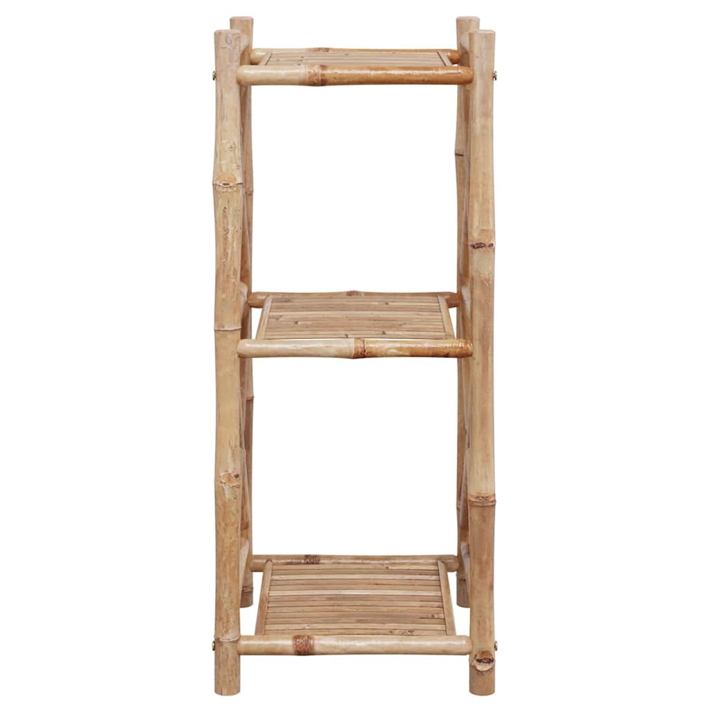 vidaXL 3-Tier Square Bamboo Shelf