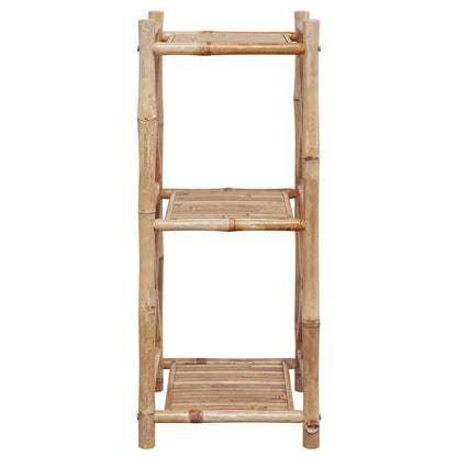 vidaXL 3-Tier Square Bamboo Shelf