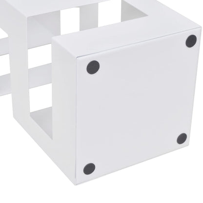 vidaXL Umbrella Stand | White | Powder-coated steel | 48.5 cm tall