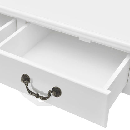 vidaXL vidaXL Coffee Table with 4 Drawers White