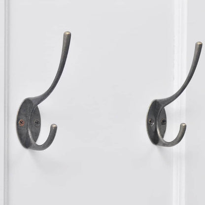 242437 vidaXL Coat Racks 2 pcs White