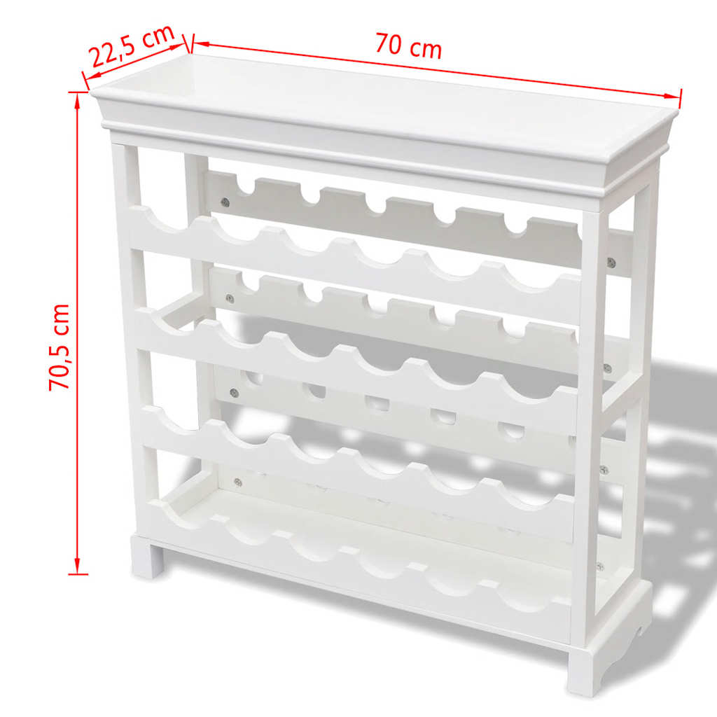 242438 vidaXL Wine Cabinet "Abreu" White