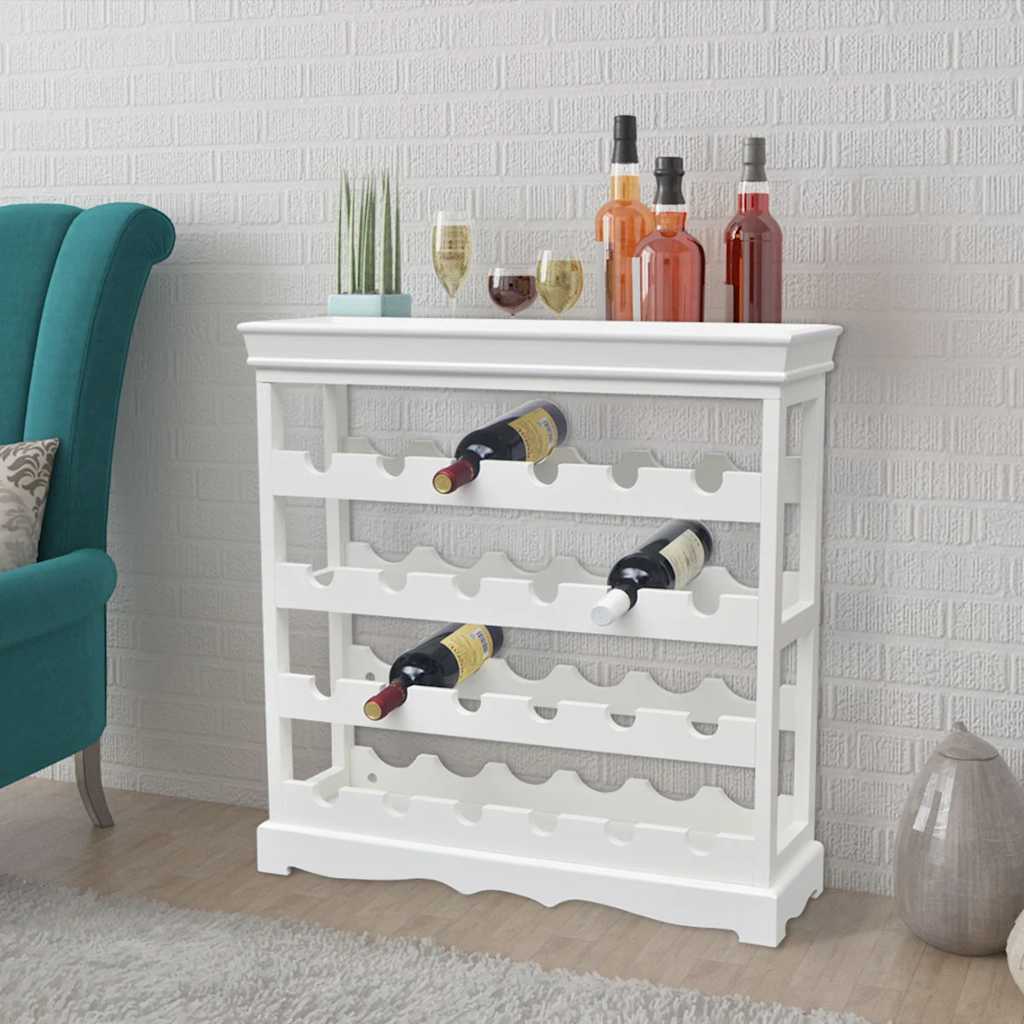 242438 vidaXL Wine Cabinet "Abreu" White