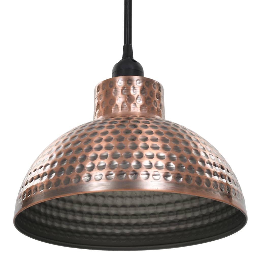 vidaXL Ceiling Lamps 2 pcs Semi-spherical Copper Colour