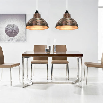 vidaXL Ceiling Lamps 2 pcs Semi-spherical Copper Colour