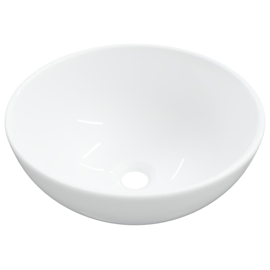 vidaXL Wash Basin White 28x28x10 cm Ceramic