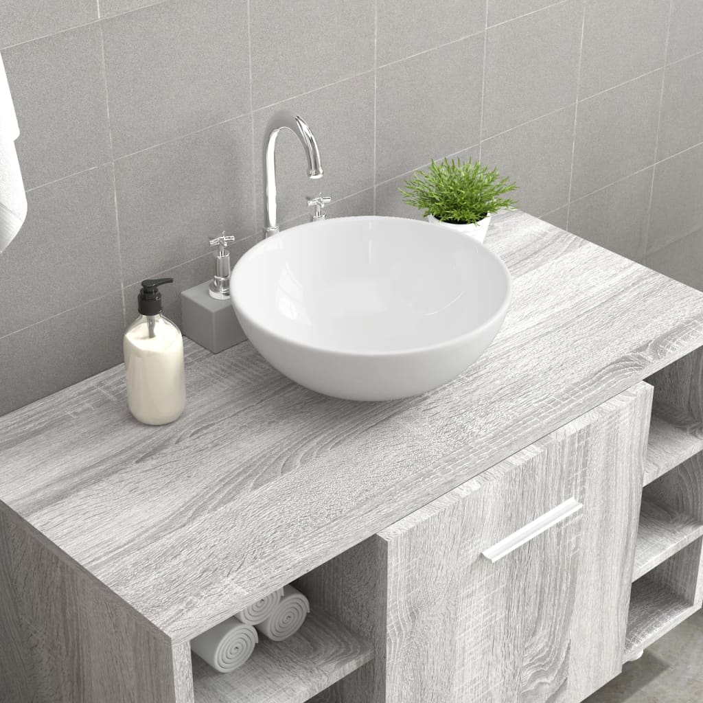 vidaXL Wash Basin White 28x28x10 cm Ceramic