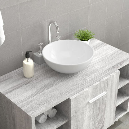 vidaXL Wash Basin White 28x28x10 cm Ceramic
