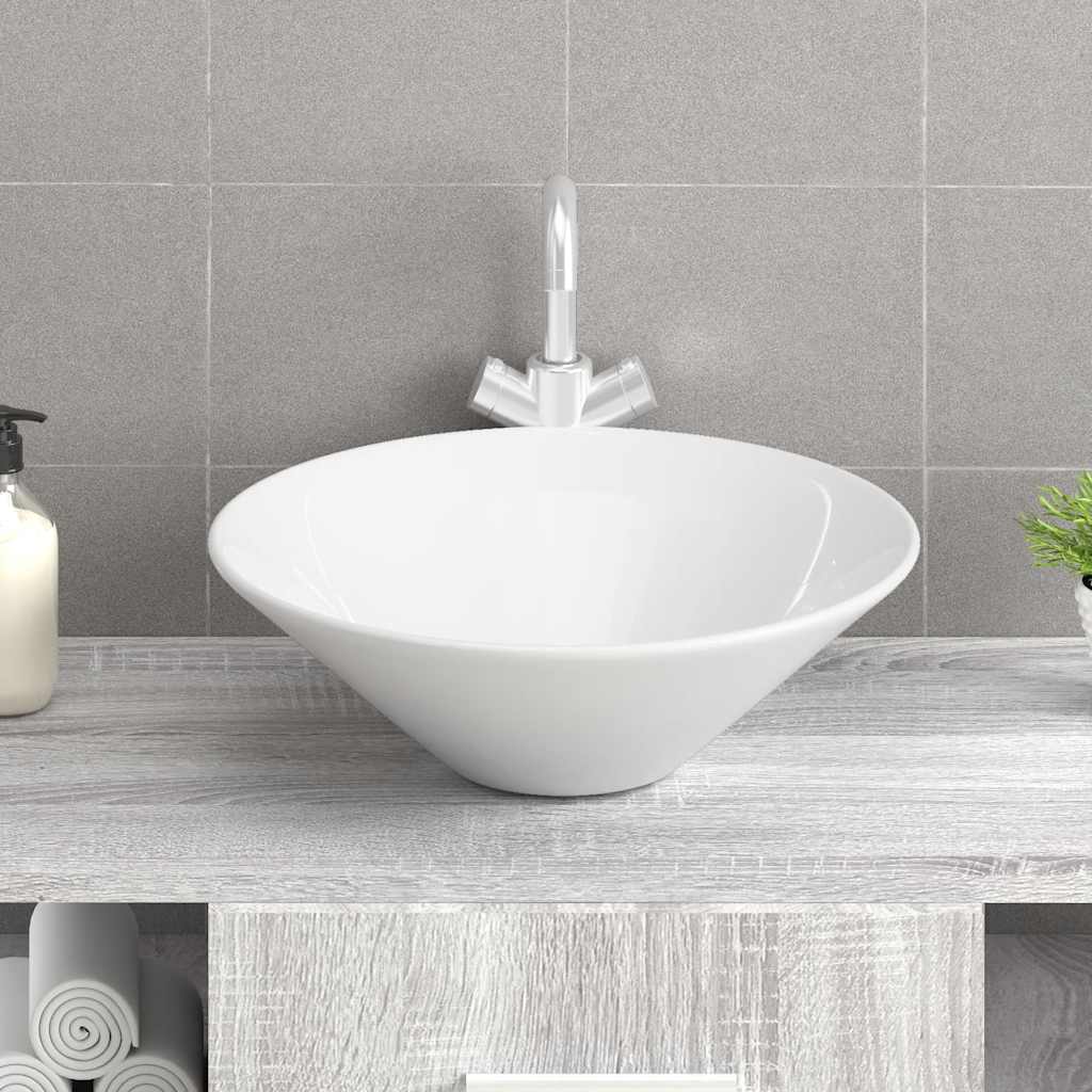 vidaXL Art Basin 2 pcs Ceramic Round (not for individual sales / blocked all in blockcades)