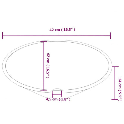 vidaXL Art Basin 2 pcs Ceramic Round (not for individual sales / blocked all in blockcades)