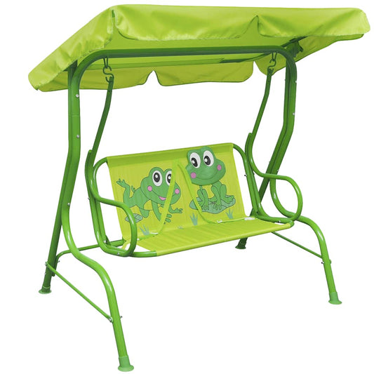 41841 vidaXL Kids Swing Seat Green