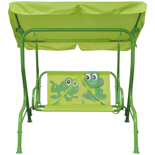 41841 vidaXL Kids Swing Seat Green