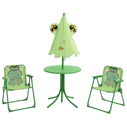 vidaXL Patio Furniture | Green | Steel, Polyester | Small | Foldable