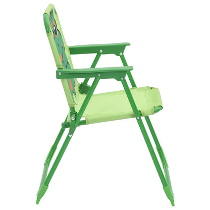 vidaXL Patio Furniture | Green | Steel, Polyester | Small | Foldable