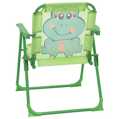 vidaXL Patio Furniture | Green | Steel, Polyester | Small | Foldable