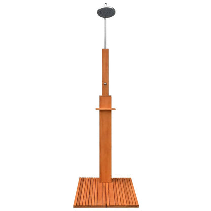 vidaXL Outdoor Shower Eucalyptus Wood and Steel