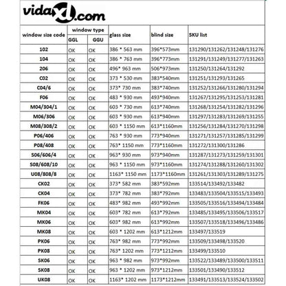 vidaXL Blackout Roller Blinds White M04/304 GGL and GGU
