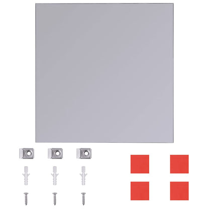 242729 vidaXL Frameless Mirror Tiles Glass 8 pcs 20,5 cm