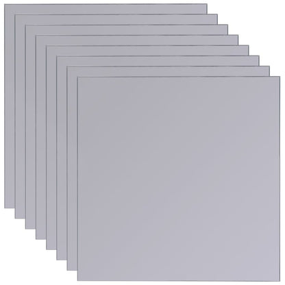 vidaXL Frameless Mirror Tiles Glass 8 pcs 20.5 cm