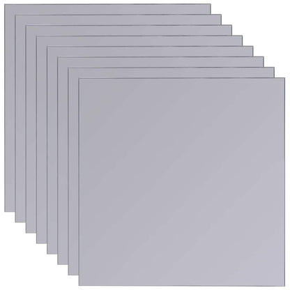 242729 vidaXL Frameless Mirror Tiles Glass 8 pcs 20,5 cm