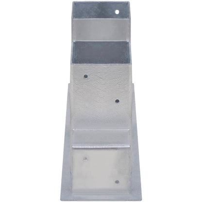 vidaXL Firewood Stacking Aids 4 pcs Steel Silver
