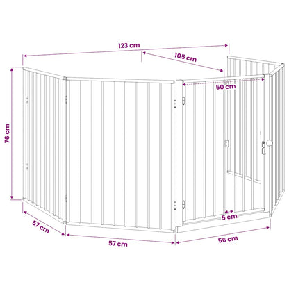 vidaXL Pet Fireplace Fence Steel Black
