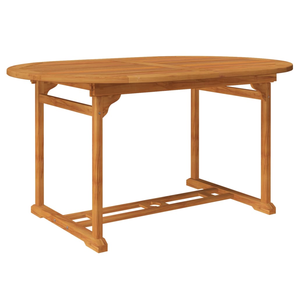 vidaXL 7 Piece Outdoor Dining Set Solid Acacia Wood 150-200 cm