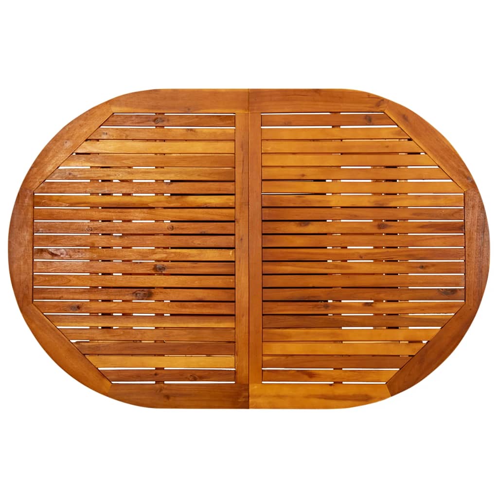 vidaXL Garden Table (150-200)x100x75 cm Solid Acacia Wood