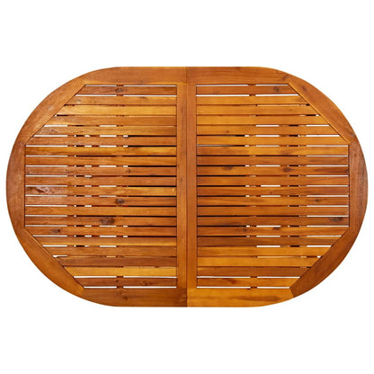 vidaXL Garden Table (150-200)x100x75 cm Solid Acacia Wood