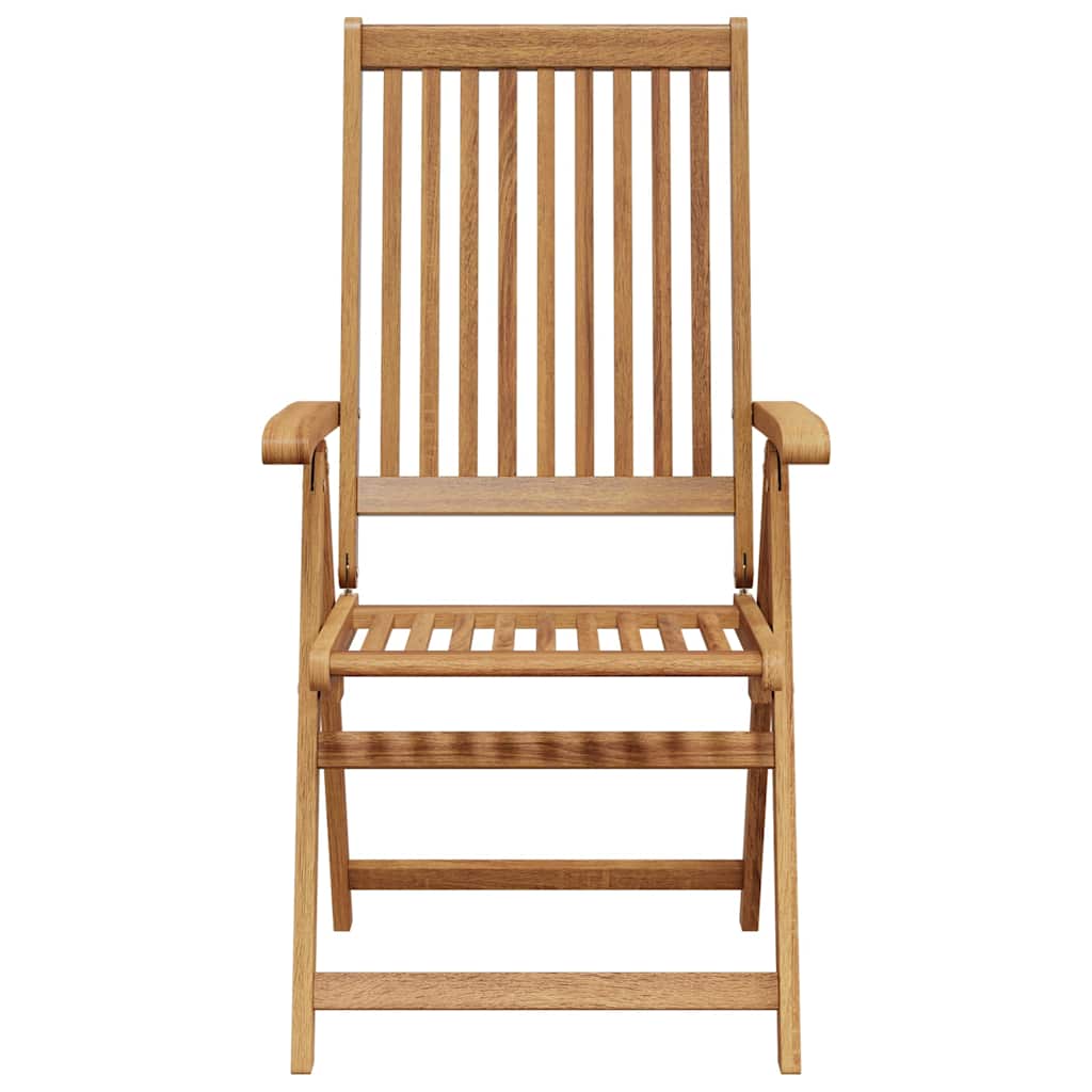 vidaXL Dining Chair | Set of 2 | Natural Brown | Solid Acacia wood | Standard