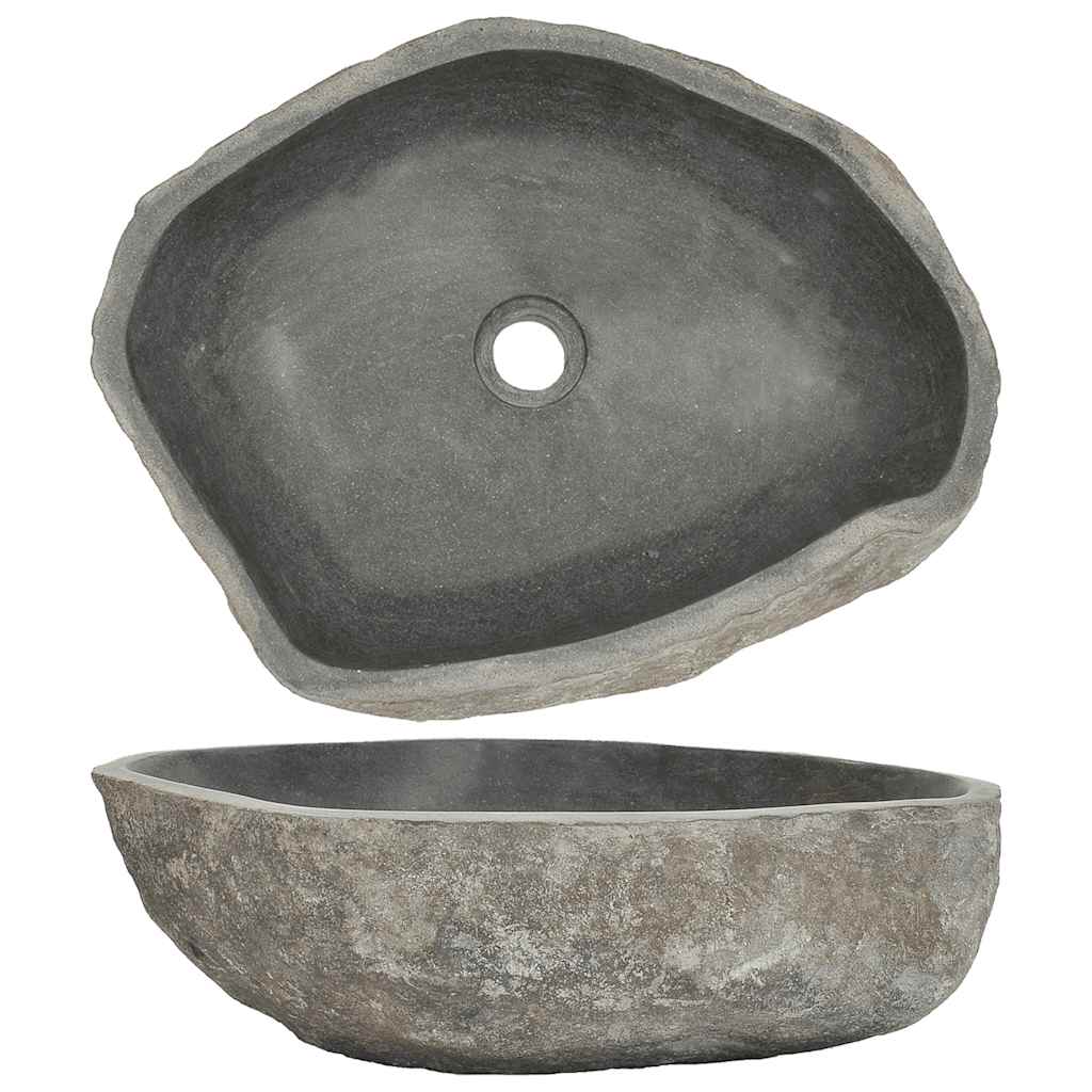 vidaXL Basin River Stone Oval (45-53)x(34-41) cm