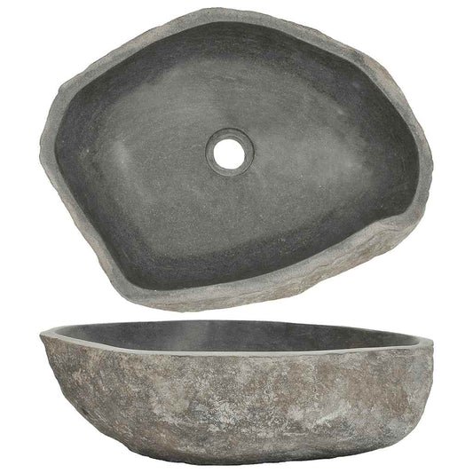 vidaXL Basin River Stone Oval (45-53)x(34-41) cm