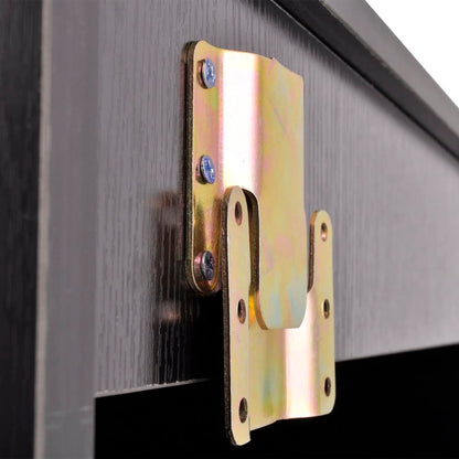 vidaXL Bathroom Cabinet | Black and White | Engineered wood, Ceramic | Compact