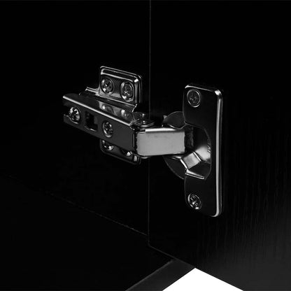 vidaXL Bathroom Cabinet | Black and White | Engineered wood, Ceramic | Compact