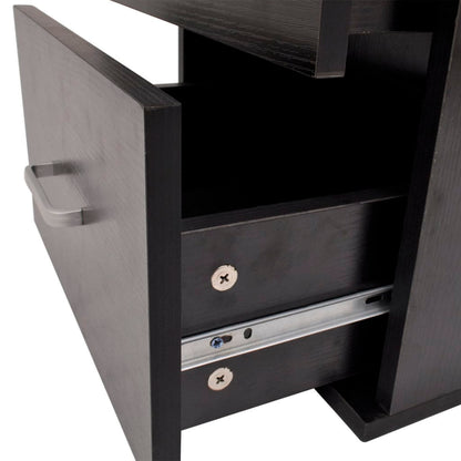 vidaXL Nine Piece Bathroom Furniture and Basin Set Black