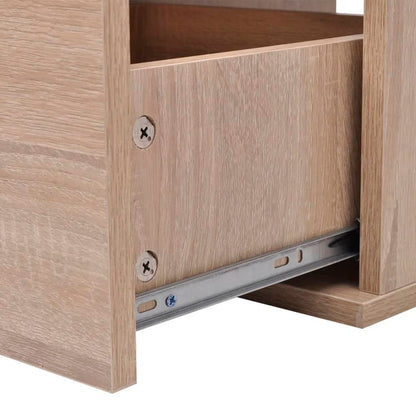 vidaXL Nine Piece Bathroom Furniture and Basin Set Beige