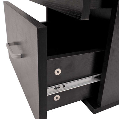 vidaXL Seven Piece Bathroom Furniture and Basin Set Black