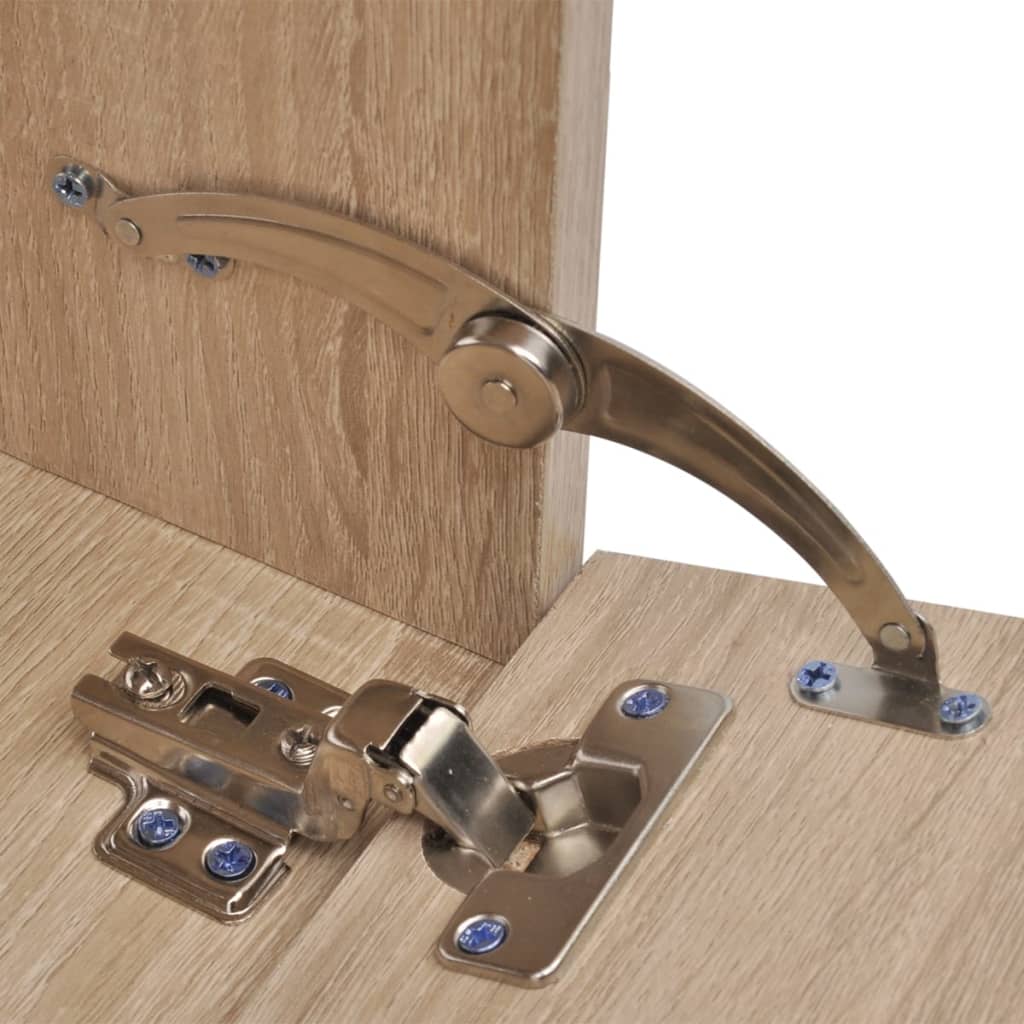 vidaXL Eight Piece Bathroom Furniture and Basin Set Beige