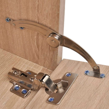 vidaXL Eight Piece Bathroom Furniture and Basin Set Beige