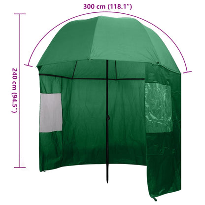 vidaXL Fishing umbrellas 300 x 240 cm Oxford Polyester Round