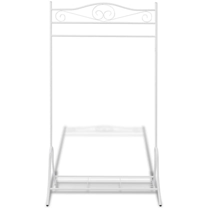 vidaXL Clothing Rack White Steel