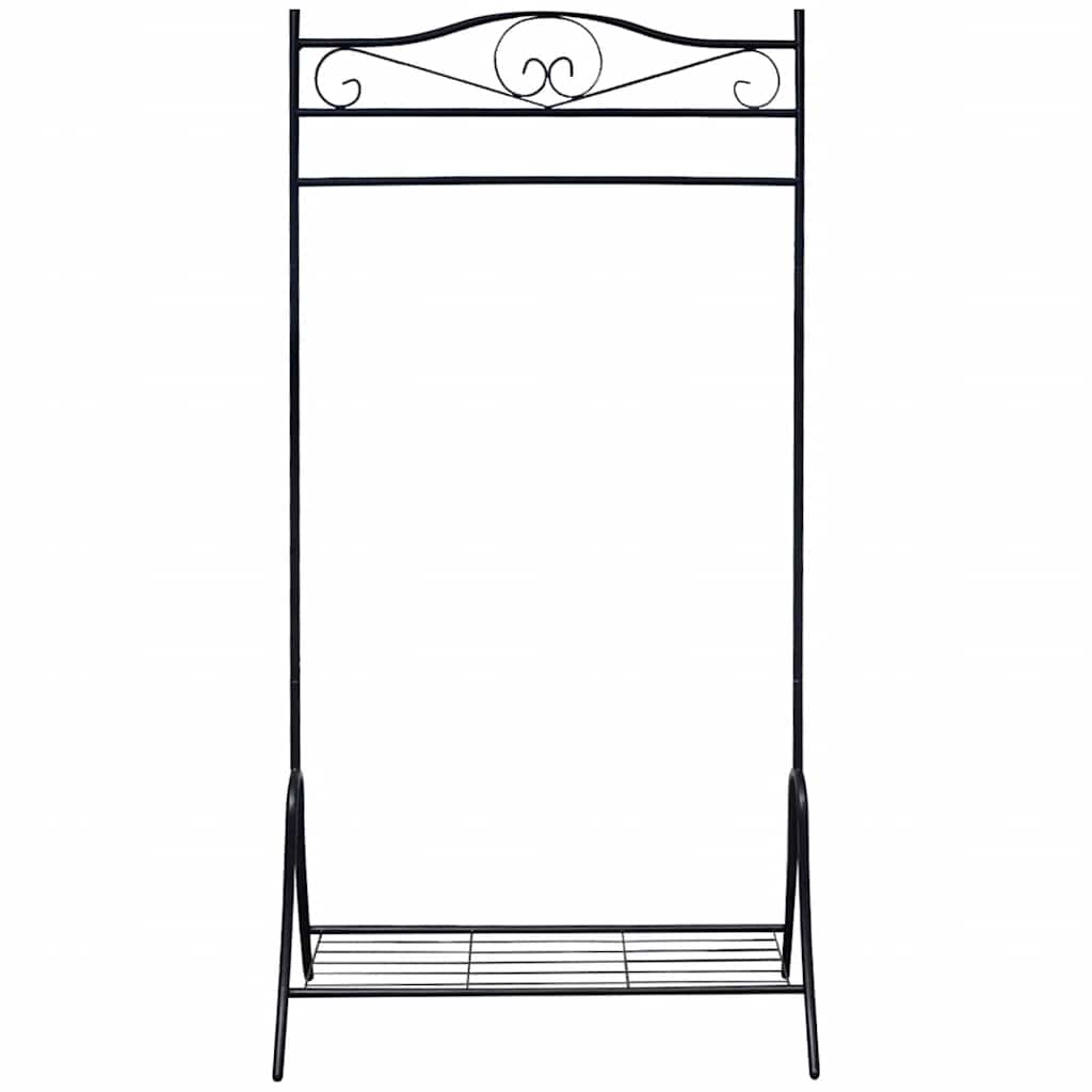 vidaXL Clothing Rack | Black | Steel | 174 cm height, 90 cm length